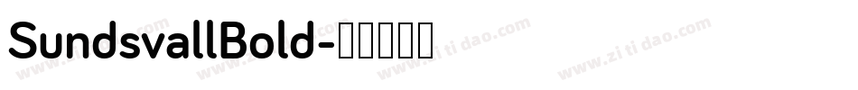 SundsvallBold字体转换