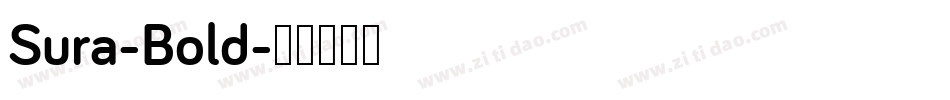 Sura-Bold字体转换