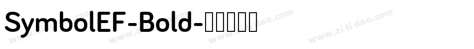 SymbolEF-Bold字体转换