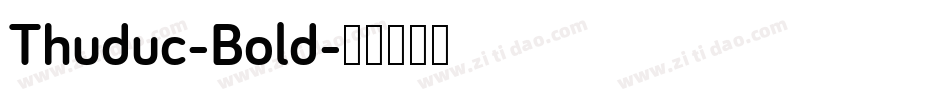 Thuduc-Bold字体转换
