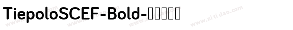 TiepoloSCEF-Bold字体转换