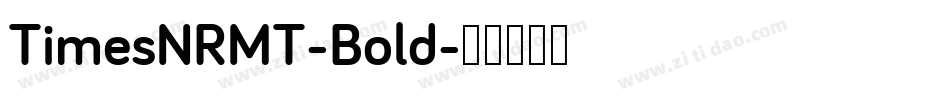 TimesNRMT-Bold字体转换