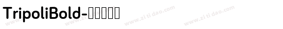 TripoliBold字体转换