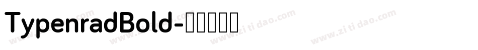 TypenradBold字体转换