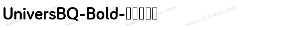 UniversBQ-Bold字体转换