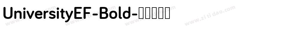 UniversityEF-Bold字体转换