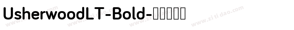 UsherwoodLT-Bold字体转换
