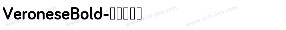 VeroneseBold字体转换