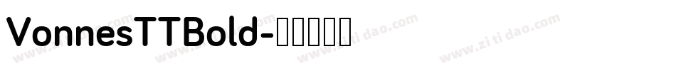 VonnesTTBold字体转换