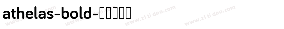 athelas-bold字体转换