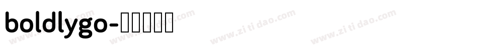 boldlygo字体转换