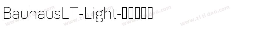 BauhausLT-Light字体转换