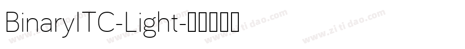 BinaryITC-Light字体转换