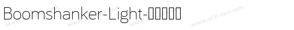 Boomshanker-Light字体转换