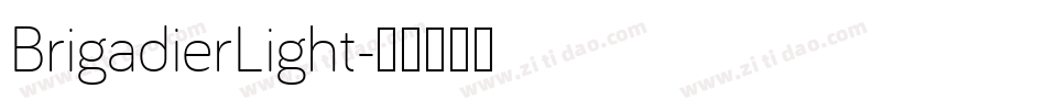 BrigadierLight字体转换