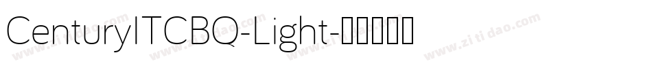 CenturyITCBQ-Light字体转换