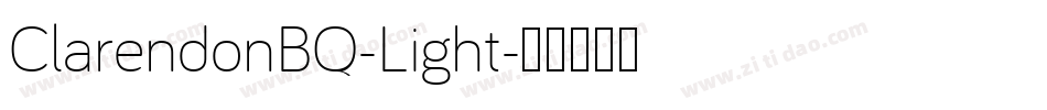 ClarendonBQ-Light字体转换