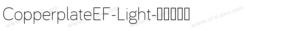 CopperplateEF-Light字体转换