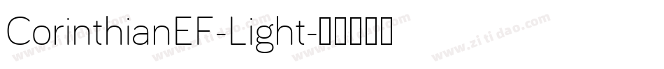 CorinthianEF-Light字体转换