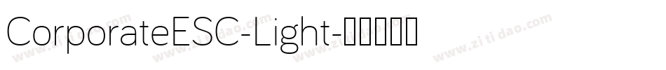 CorporateESC-Light字体转换