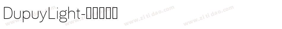 DupuyLight字体转换