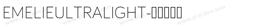 EMELIEULTRALIGHT字体转换