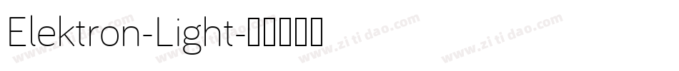 Elektron-Light字体转换