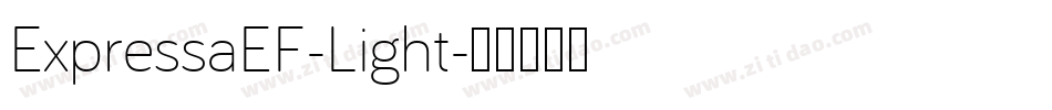 ExpressaEF-Light字体转换