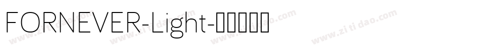 FORNEVER-Light字体转换