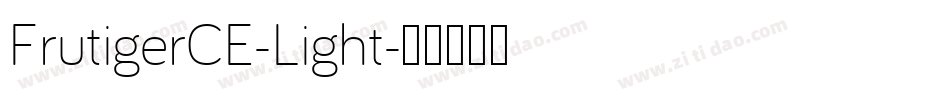 FrutigerCE-Light字体转换