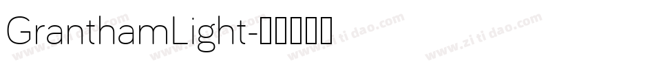 GranthamLight字体转换