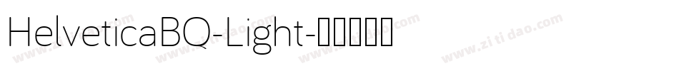 HelveticaBQ-Light字体转换