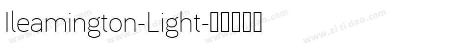 Ileamington-Light字体转换