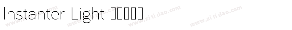 Instanter-Light字体转换