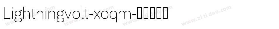 Lightningvolt-xoqm字体转换