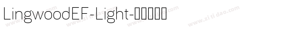 LingwoodEF-Light字体转换
