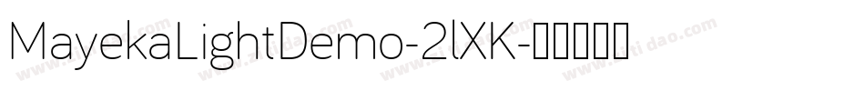 MayekaLightDemo-2lXK字体转换