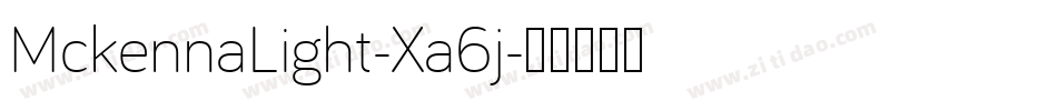 MckennaLight-Xa6j字体转换