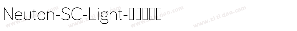 Neuton-SC-Light字体转换