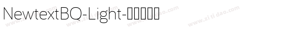 NewtextBQ-Light字体转换