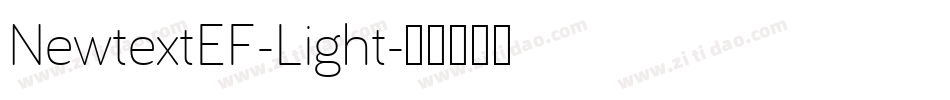 NewtextEF-Light字体转换