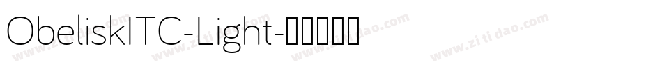 ObeliskITC-Light字体转换