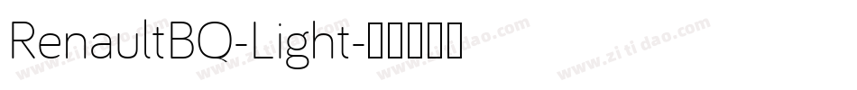 RenaultBQ-Light字体转换