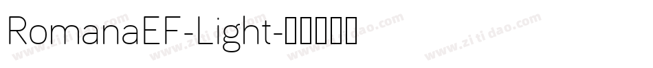 RomanaEF-Light字体转换