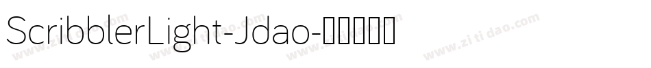 ScribblerLight-Jdao字体转换
