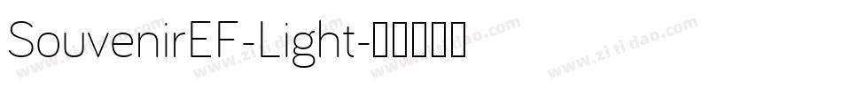 SouvenirEF-Light字体转换