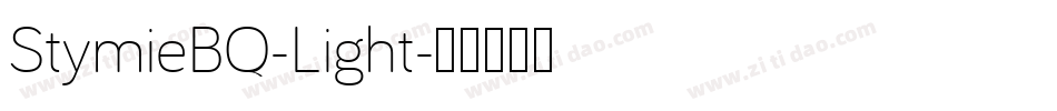 StymieBQ-Light字体转换