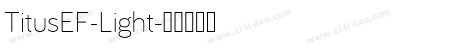 TitusEF-Light字体转换