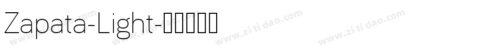 Zapata-Light字体转换