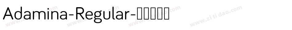 Adamina-Regular字体转换